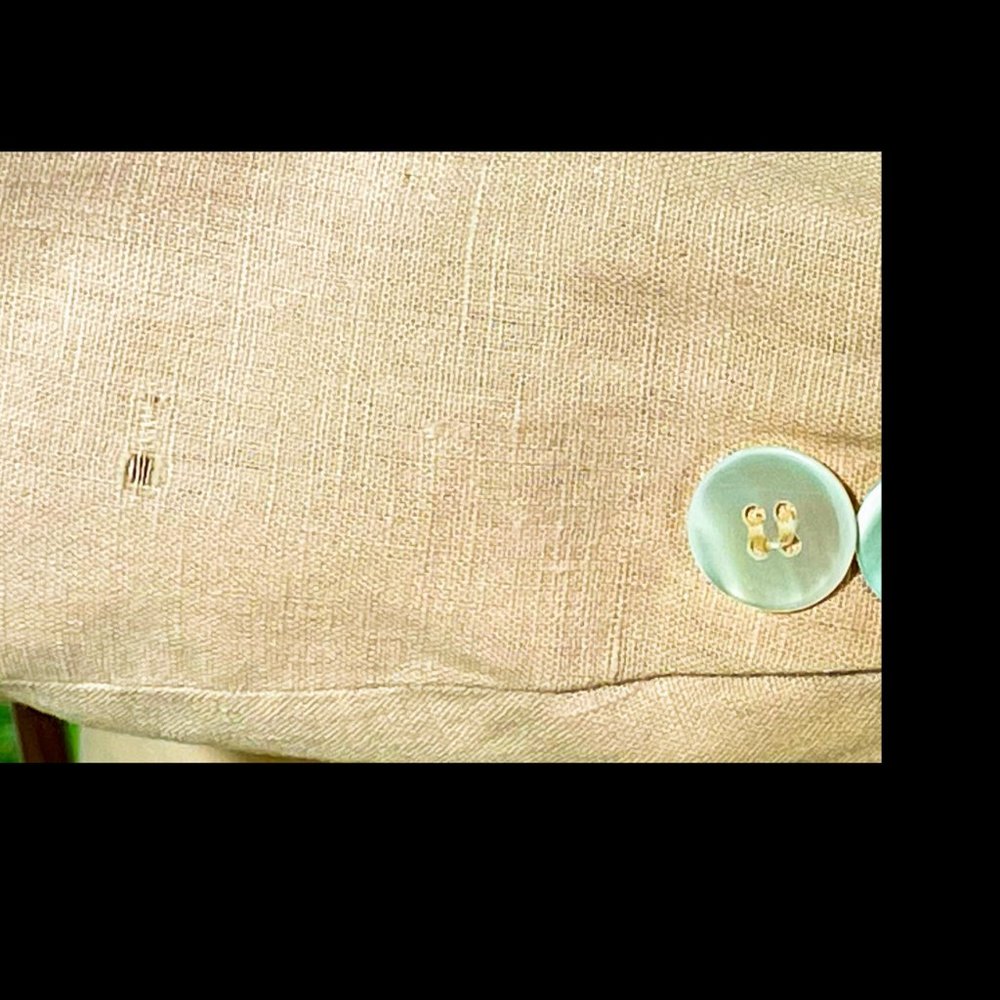 ▪️ VTG▪️EVAN PICONE▪️ILGWU▪️1970's Pink Natural Linen Jacket Blazer - Picture 6 of 8